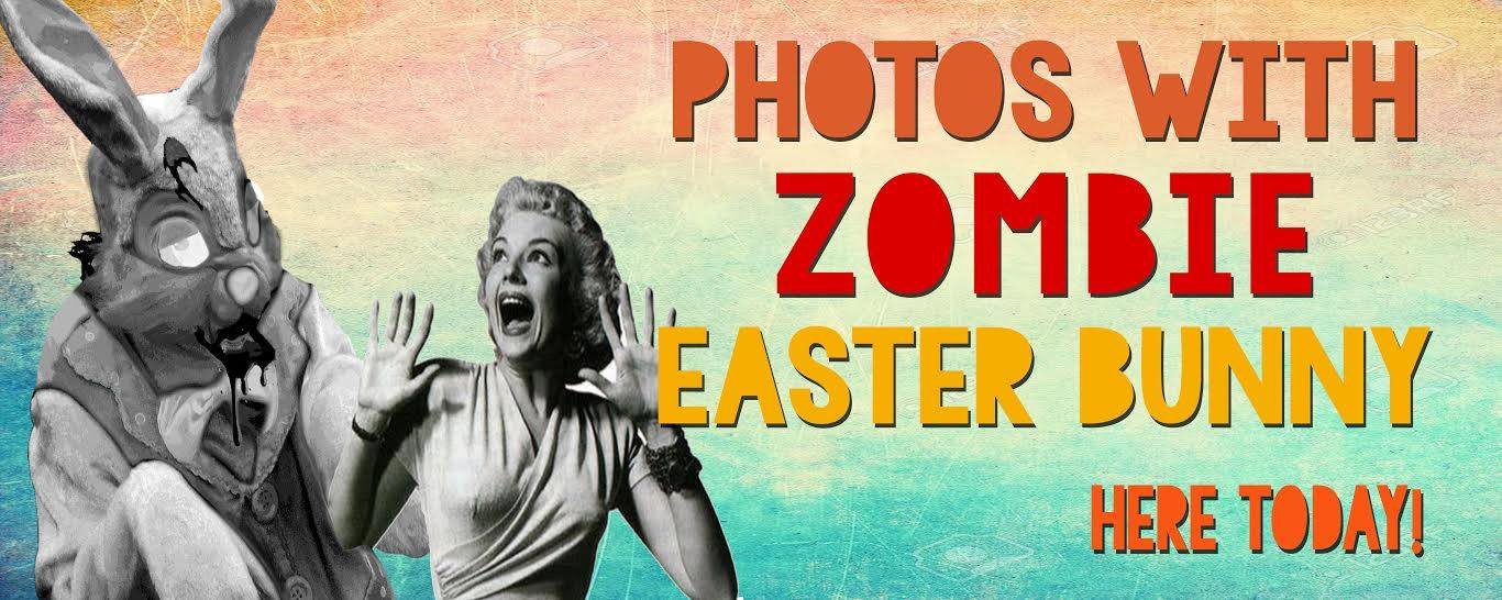 An Easter Twist Take Photos with a Zombie Easter Bunny at Underground